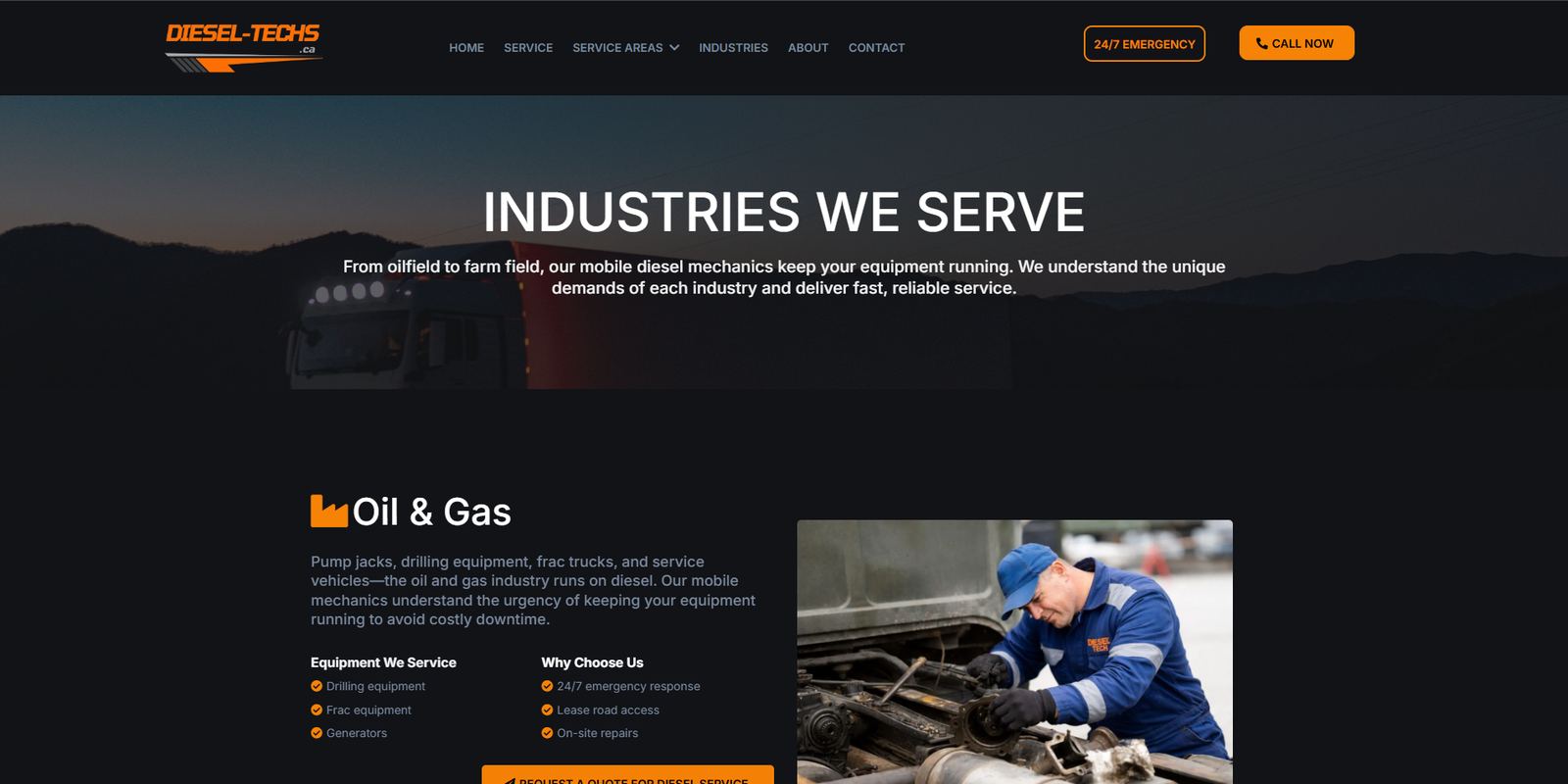 Diesel Tech website