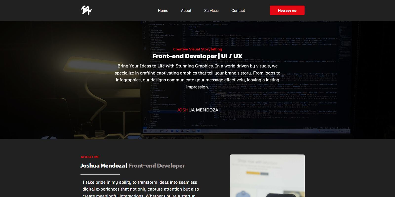 Very first portfolio site