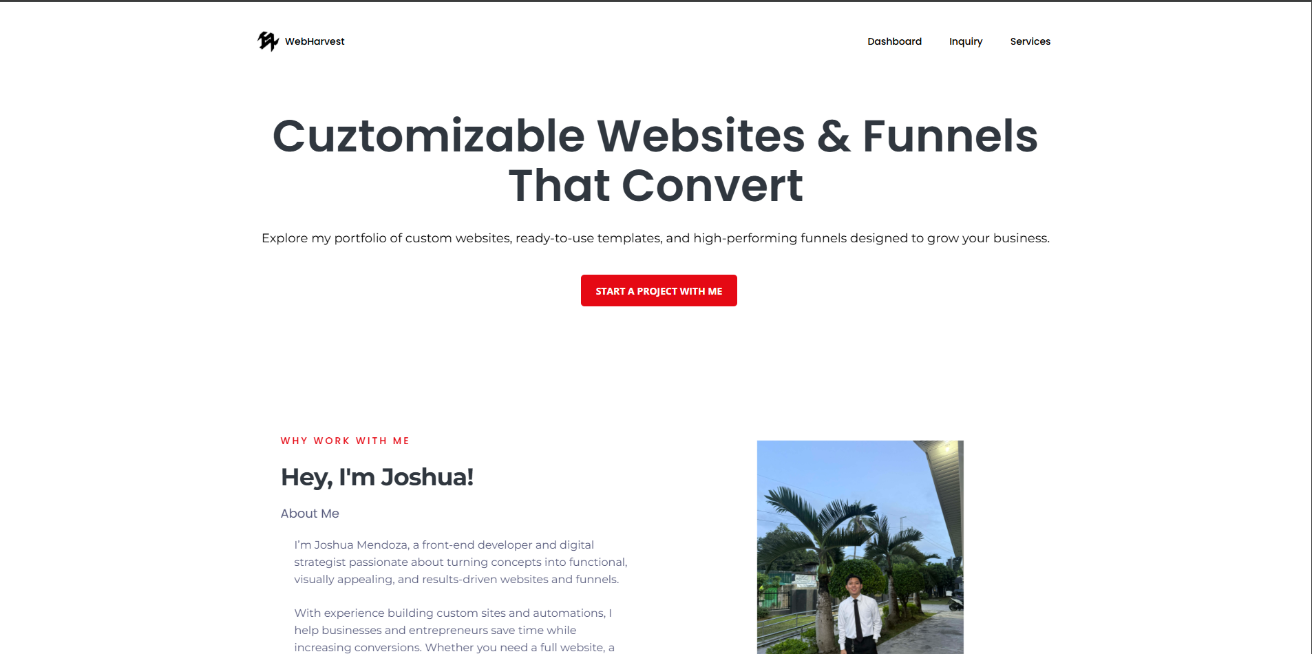 WebHarvest old portfolio